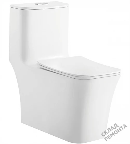 Фото Унитаз моноблок ODA Skiff-1109 безободковый купить в Благовещенске: цена, описание, фото. Интернет-магазин 1