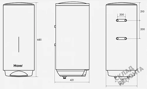 Фото Водонагреватель накопительный Haier ES50V-VH3, 50 л – купить в Благовещенске: цена, описание, фото. Интернет-магазин 5