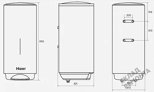 Фото Водонагреватель накопительный Haier ES80V-VH3, 80 л – купить в Благовещенске: цена, описание, фото. Интернет-магазин 5