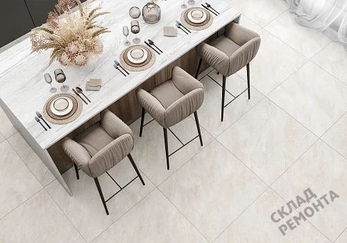 Фото Керамогранит матовый Alma Ceramica Риалто GFU04RLT08R молочный 600*600*9 – купить в Благовещенске: цена, описание, фото. Интернет-магазин 2