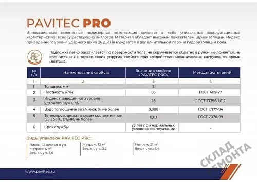 Фото Подложка рулонная Pavitec Pro 3 мм под ламинат и паркет оранжевая – купить в Благовещенске: цена, описание, фото. Интернет-магазин 4
