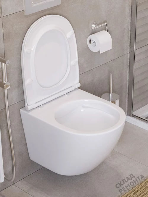 Фото Унитаз подвесной BelBagno Uno BB3105CHR/SC безободковый купить в Благовещенске: цена, описание, фото. Интернет-магазин 1