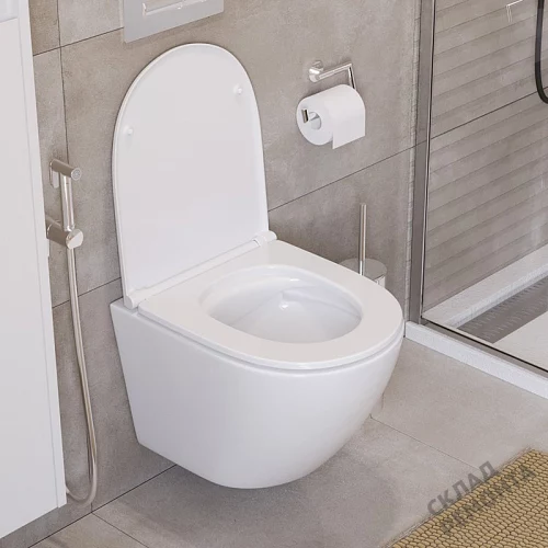 Фото Унитаз подвесной BelBagno Uno BB3105CHR/SC безободковый купить в Благовещенске: цена, описание, фото. Интернет-магазин 2