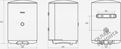 Фото Водонагреватель накопительный Haier ES100V-C1, 100 л – купить в Благовещенске: цена, описание, фото. Интернет-магазин 5