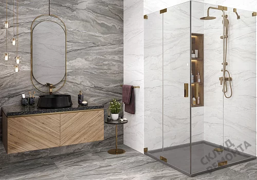 Фото Керамогранит лаппатированный Alma Ceramica Аркадия GFU04ARC70L серый 600*600*9 – купить в Благовещенске: цена, описание, фото. Интернет-магазин 3