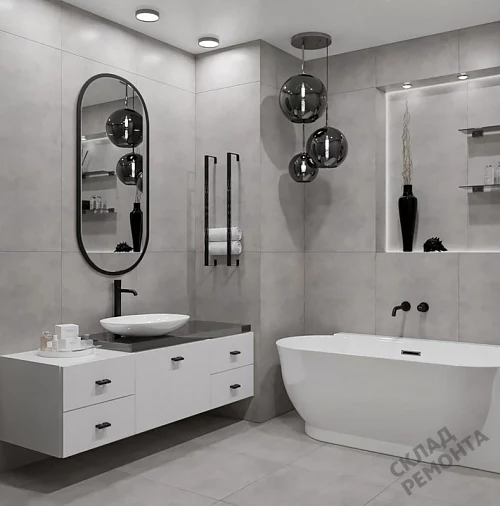 Фото Керамогранит матовый Steppe Ceramics Silent Grey серый 600*600*9,5 – купить в Благовещенске: цена, описание, фото. Интернет-магазин 3