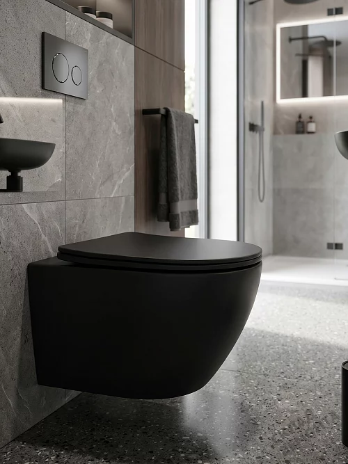 Фото Унитаз подвесной Calypso CS46UQ-MB-OK ультратихий смыв купить в Благовещенске: цена, описание, фото. Интернет-магазин 1