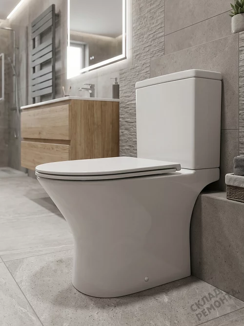 Фото Унитаз компакт напольный Calypso CS3224OK безободковый купить в Благовещенске: цена, описание, фото. Интернет-магазин 1