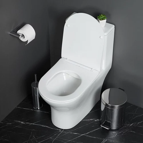 Фото Унитаз моноблок BelBagno Lounge BB8618CPR-MN/SC безободковый купить в Благовещенске: цена, описание, фото. Интернет-магазин 2