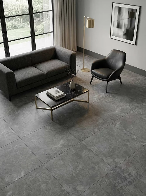Фото Керамогранит матовый Alma Ceramica Урбан GFU04URB70R (шугар-эффект) серый 600*600*9 – купить в Благовещенске: цена, описание, фото. Интернет-магазин 1