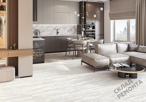 Фото Керамогранит матовый Alma Ceramica Вандервуд GFA92WDW07R белый 200*900*7 – купить в Благовещенске: цена, описание, фото. Интернет-магазин 2