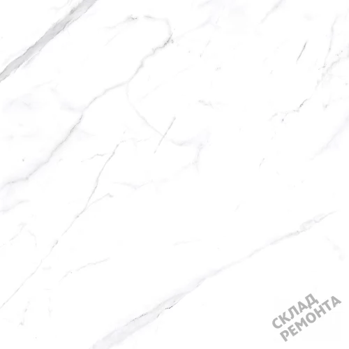 Фото Керамогранит матовый Steppe Ceramics Statuario White белый 600*600*9,5 – купить в Благовещенске: цена, описание, фото. Интернет-магазин 1