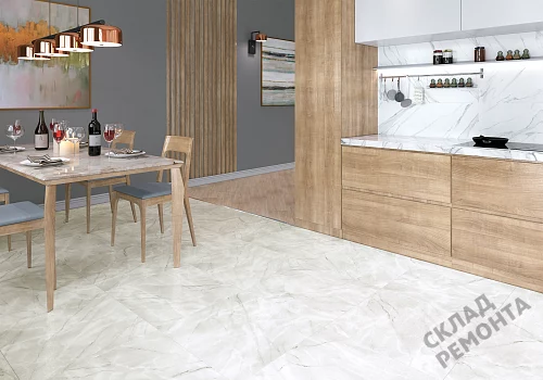 Фото Керамогранит лаппатированный Alma Ceramica Ларедо GFU04LRD70L светло-серый 600*600*9 – купить в Благовещенске: цена, описание, фото. Интернет-магазин 2