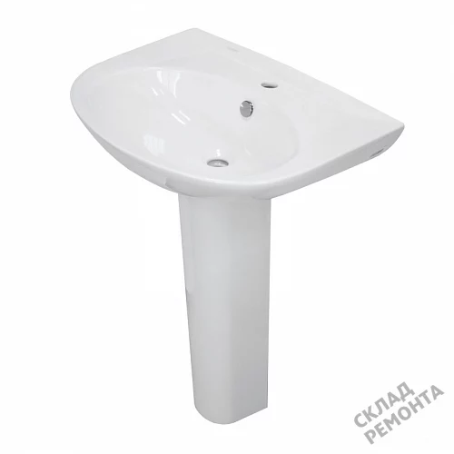 Фото Пьедестал для раковины Sanita Luxe Classic CLCSLWB01, белый купить в Благовещенске: цена, описание, фото. Интернет-магазин 2