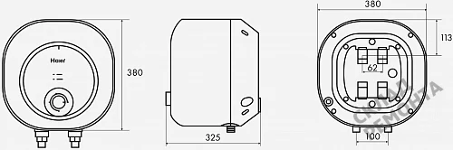 Фото Водонагреватель накопительный Haier ES15V-MQ1, 15 л – купить в Благовещенске: цена, описание, фото. Интернет-магазин 6