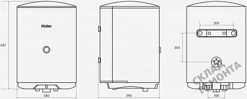 Фото Водонагреватель накопительный Haier ES50V-C1, 50 л – купить в Благовещенске: цена, описание, фото. Интернет-магазин 5