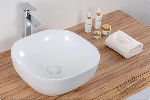 Фото Раковина накладная BelBagno BB1301 42.5 см купить в Благовещенске: цена, описание, фото. Интернет-магазин 3