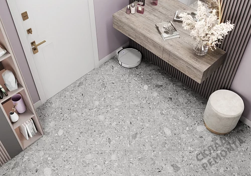 Фото Керамогранит матовый Alma Ceramica Холли GFU6060HOL70R серый 600*600*9 – купить в Благовещенске: цена, описание, фото. Интернет-магазин 4