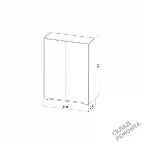 Фото Шкаф подвесной Iddis Эдифис EDI60W0i97, белый купить в Благовещенске: цена, описание, фото. Интернет-магазин 5