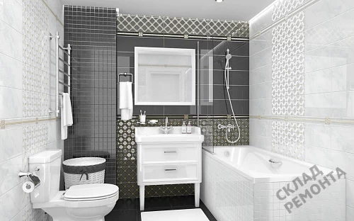 Фото Бордюр Laparet Royal AD\B484\60045 черный 63*600 – купить в Благовещенске: цена, описание, фото. Интернет-магазин 2