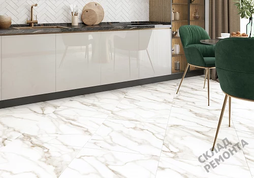 Фото Керамогранит матовый Alma Ceramica Гранада GFU6060GRD04R белый 600*600*9 – купить в Благовещенске: цена, описание, фото. Интернет-магазин 5