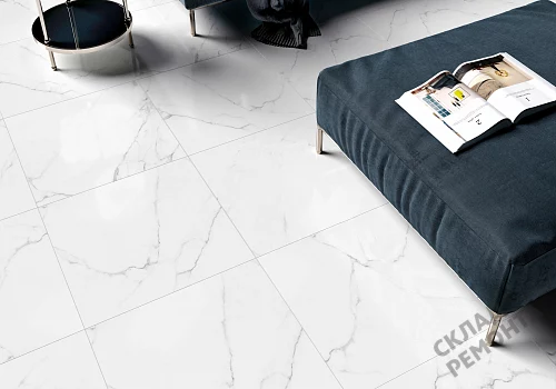 Фото Керамогранит матовый Alma Ceramica Каррара GFU04CRR00R светло-серый 600*600*9 – купить в Благовещенске: цена, описание, фото. Интернет-магазин 3
