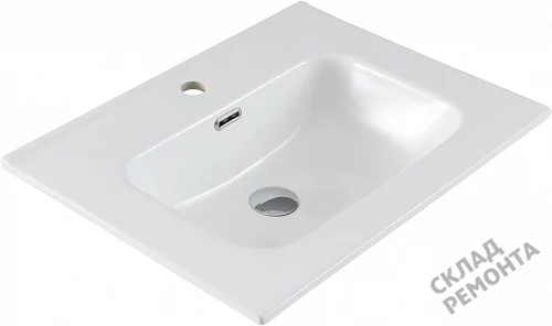 Фото Раковина на тумбу Aquanet Flat 60 (254363), 61 см купить в Благовещенске: цена, описание, фото. Интернет-магазин 3