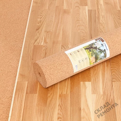 Фото Подложка рулонная Amorim пробковая, GO4CORK NATURE 2-5 мм под ламинат и паркет бежевая – купить в Благовещенске: цена, описание, фото. Интернет-магазин 6