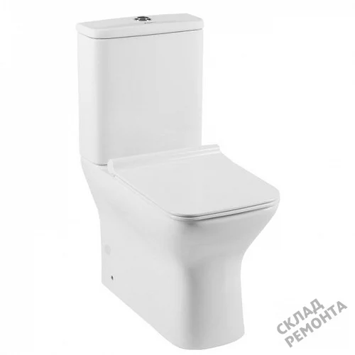 Фото Унитаз напольный Aquanet Cube-C 210759 безободковый купить в Благовещенске: цена, описание, фото. Интернет-магазин 1