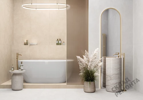 Фото Керамогранит матовый Alma Ceramica Мурал GFU60120MUR04R бежевый 1200*600*8,5 – купить в Благовещенске: цена, описание, фото. Интернет-магазин 4