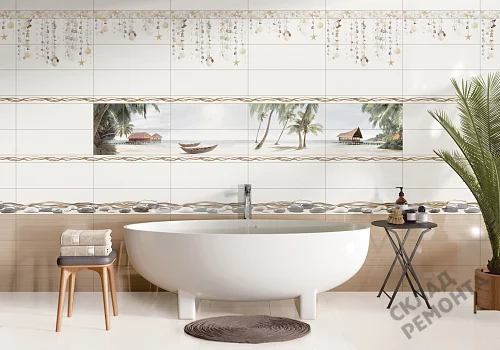 Фото Вставка Alma Ceramica Айленд DWA11ALD004 разноцветный 200*600 – купить в Благовещенске: цена, описание, фото. Интернет-магазин 2