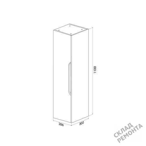 Фото Пенал подвесной Iddis Рэй RAY30W0i97, белый купить в Благовещенске: цена, описание, фото. Интернет-магазин 5