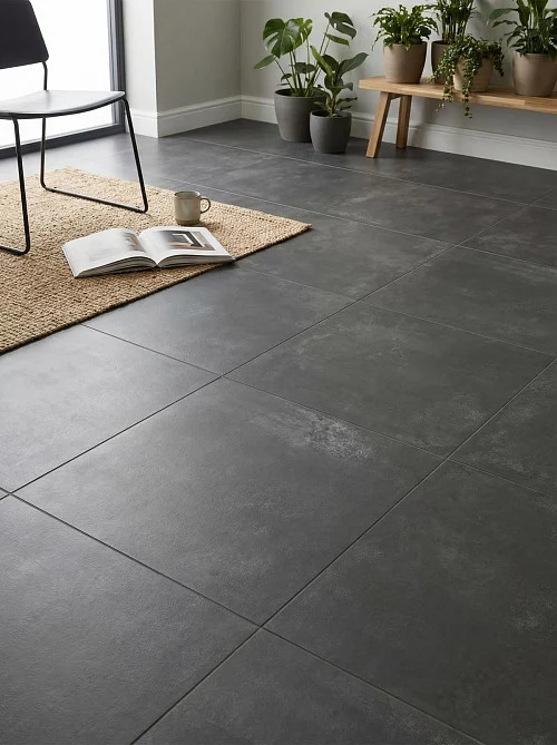 Фото Керамогранит матовый Alma Ceramica Тотем GFU6060TTM20R черный 600*600*9 – купить в Благовещенске: цена, описание, фото. Интернет-магазин 1
