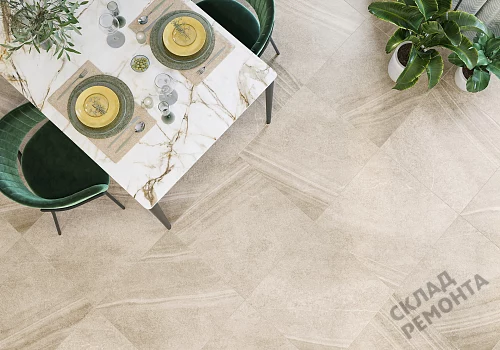 Фото Керамогранит матовый Alma Ceramica Олса GFU04OLS40R бежевый 600*600*9 – купить в Благовещенске: цена, описание, фото. Интернет-магазин 2