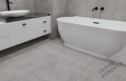 Фото Керамогранит матовый Steppe Ceramics Silent Grey серый 600*600*9,5 – купить в Благовещенске: цена, описание, фото. Интернет-магазин 5